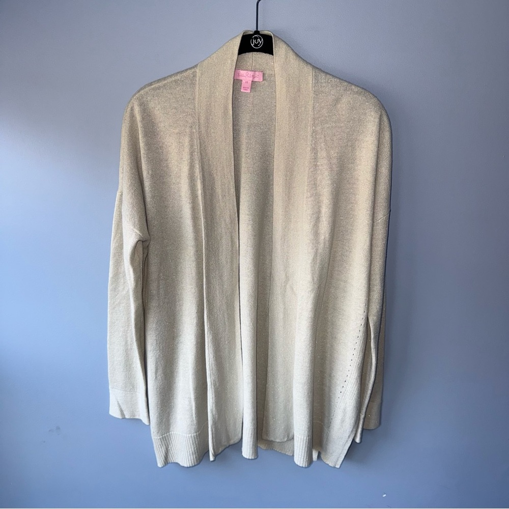Lilly Pulitzer Cardigan Sweater Lightweight Open-Front - Size XS